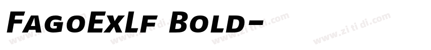 FagoExLf Bold字体转换
